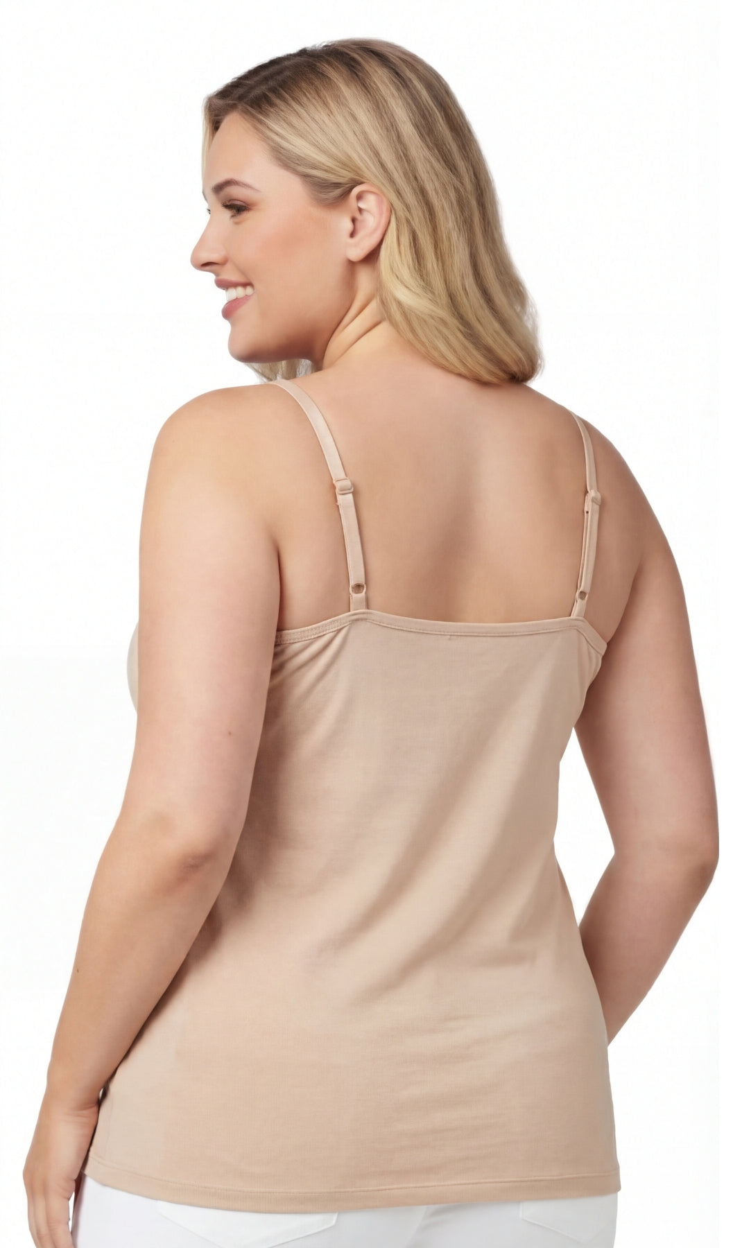 Women's Adjustable Strap Camisole with Built-In Shelf Bra