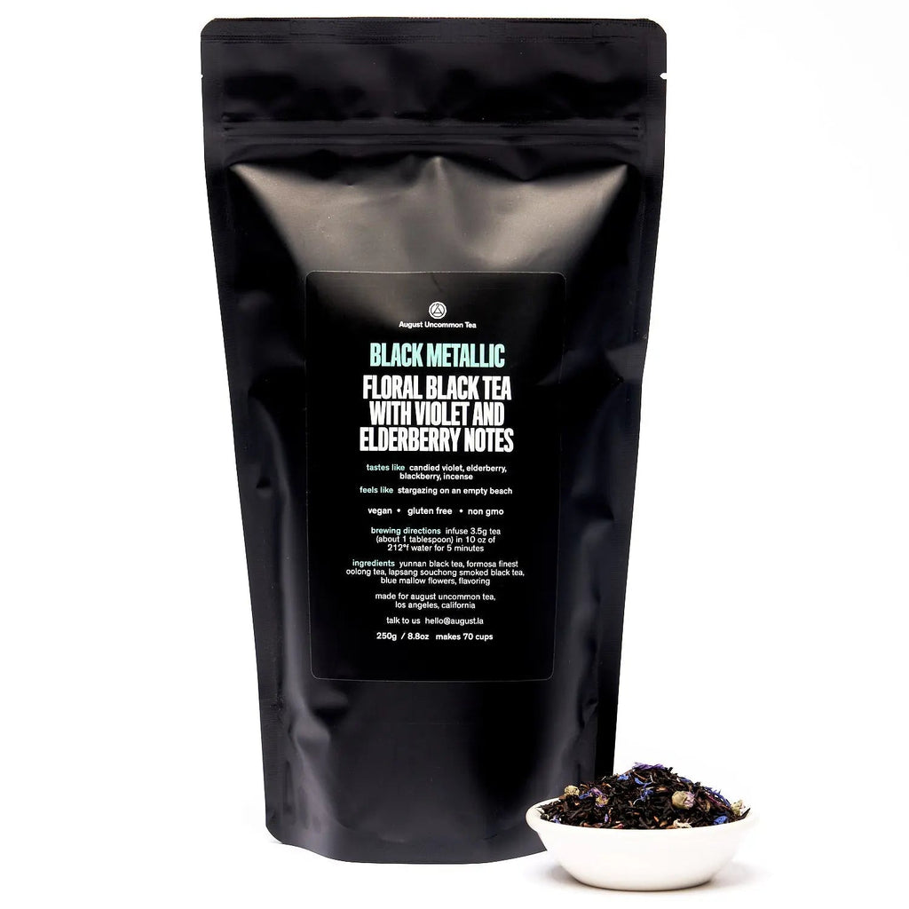 Black Metallic Violet Elderberry Black and Oolong Tea Blend - Image 4