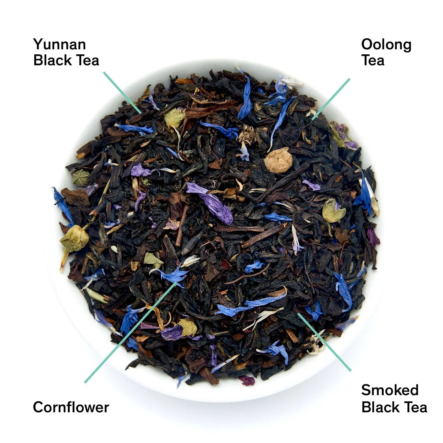 Black Metallic Violet Elderberry Black Tea 15 Pyramid Bags - Image 2