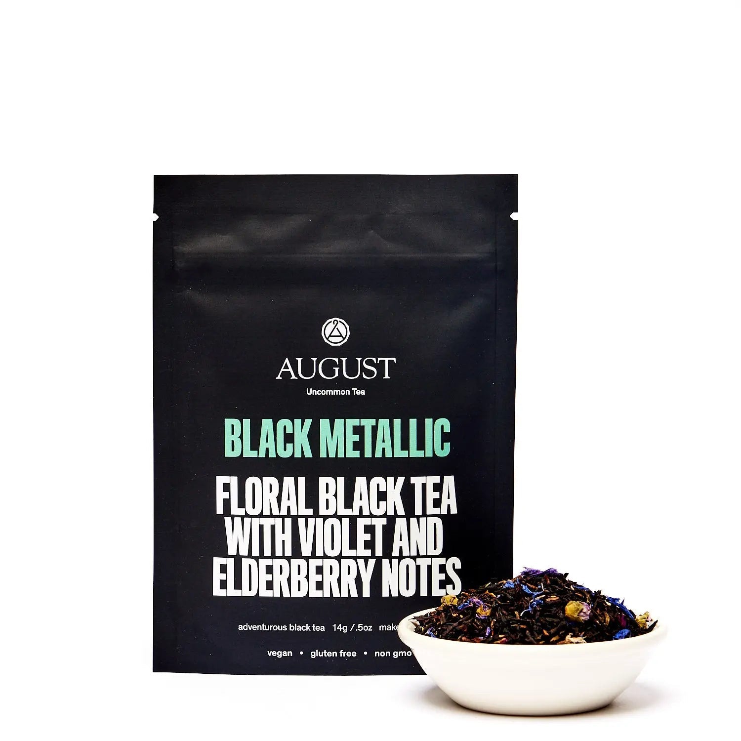 Black Metallic Violet Elderberry Black and Oolong Tea Blend - Image 3