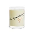 11oz White Tea + Fig Scented Candle in Clear Glass Vessel
