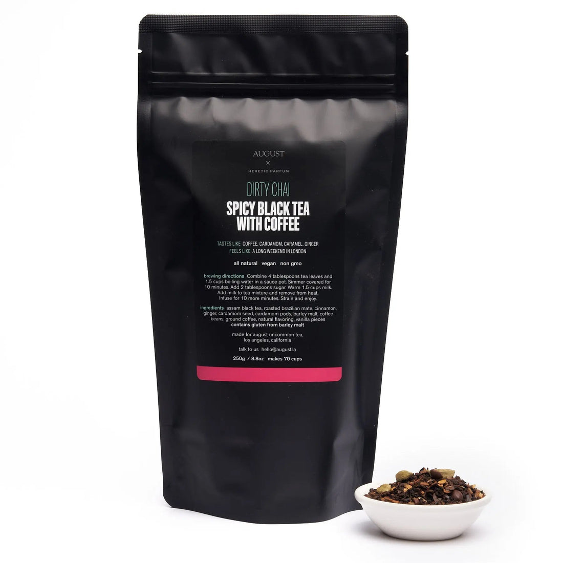 Dirty Chai Spicy Black Tea With Roasted Coffee and Cardamom - Image 3