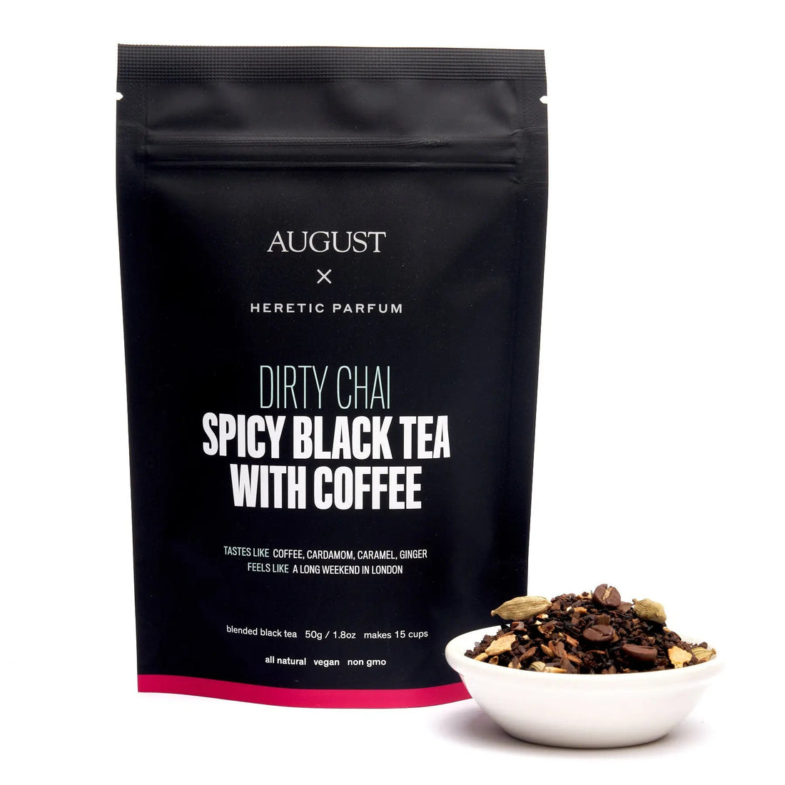 Dirty Chai Spicy Black Tea With Roasted Coffee and Cardamom - Image 4