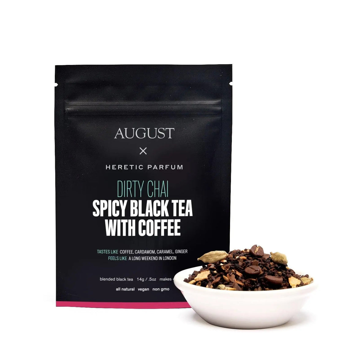 Dirty Chai Spicy Black Tea With Roasted Coffee and Cardamom - Image 5