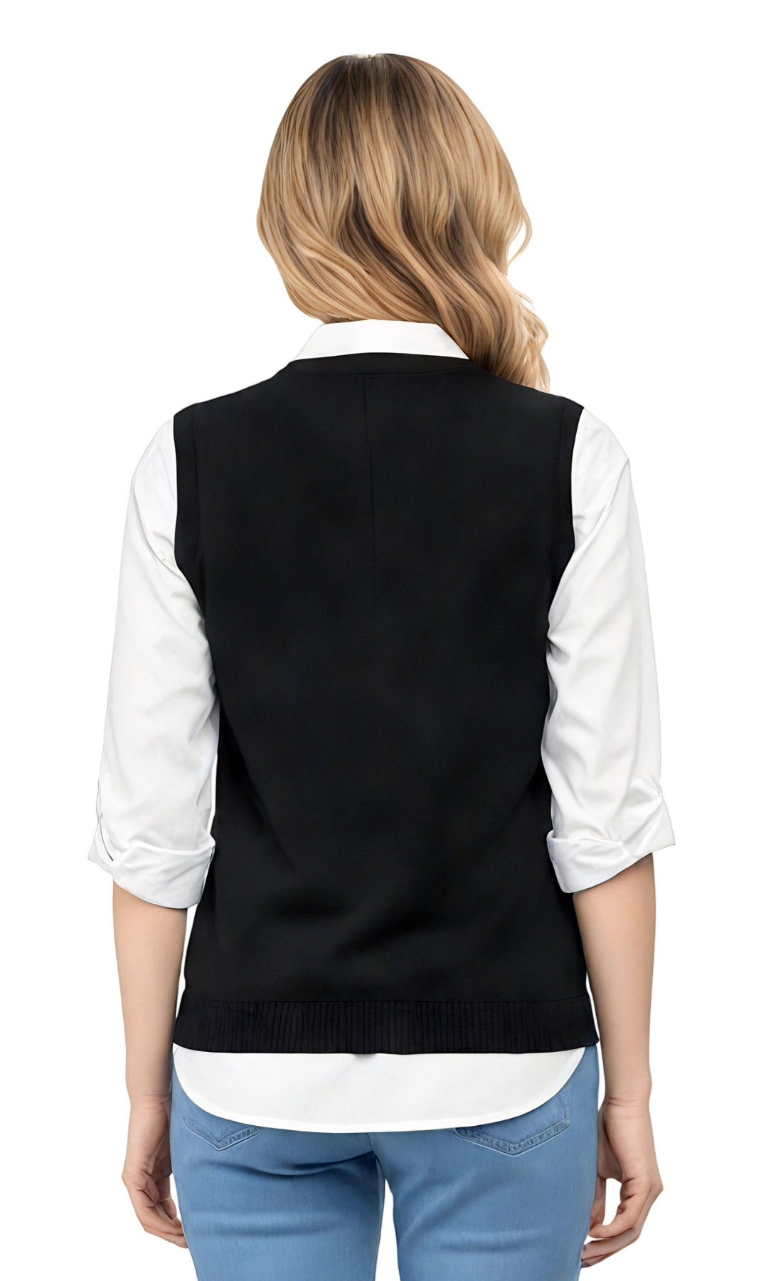 Women's Cable Knit Button Front Sweater Vest