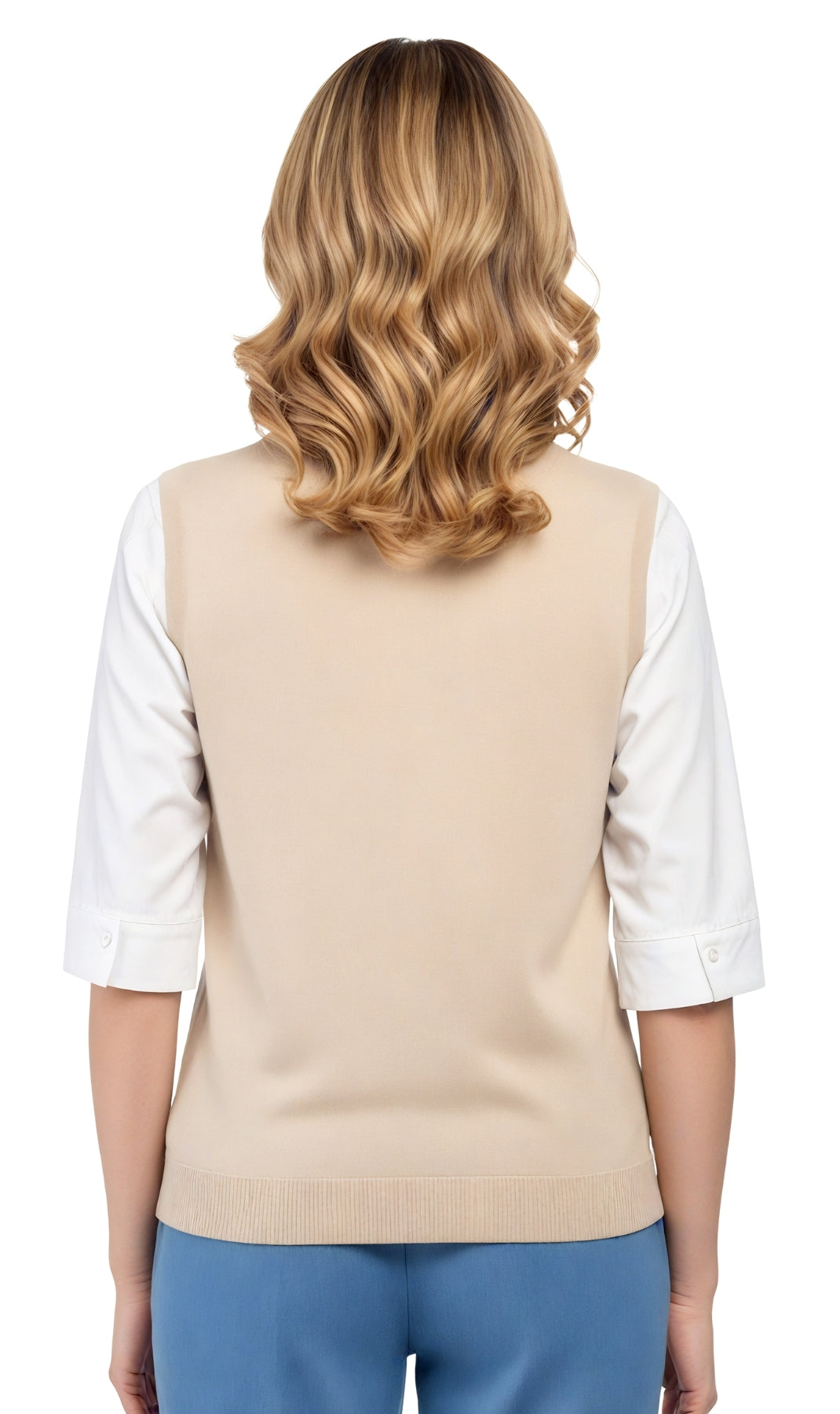 Women's Cable Knit Button Front Sweater Vest