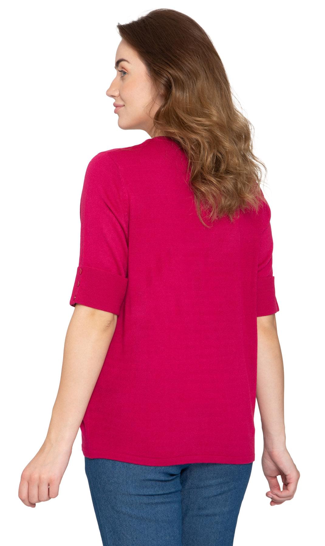 Women's Soft Knit Button Front Cardigan with Elbow Cuffs - close-up detail