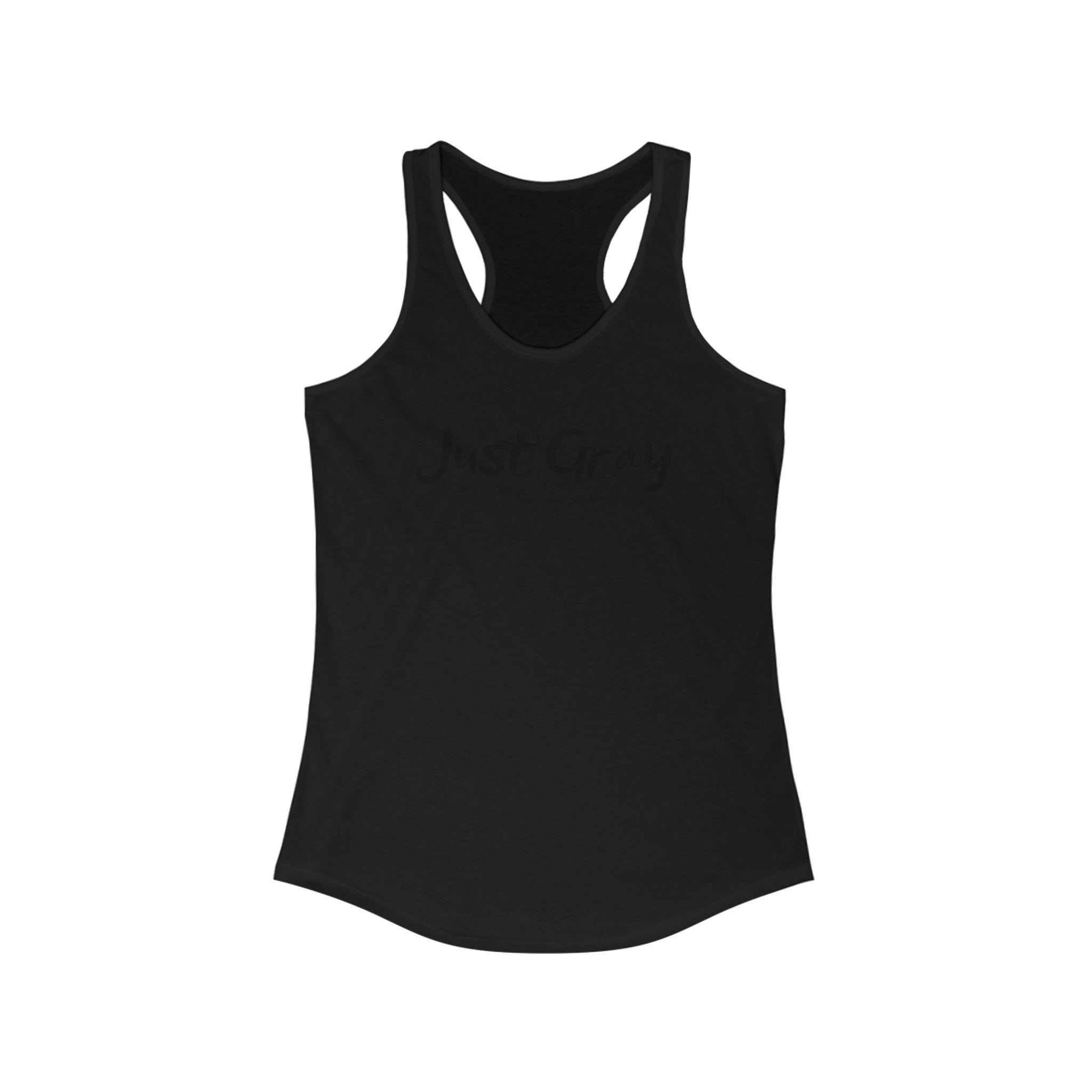 Women's Ideal Racerback Tank Top in Just Gray - Lightweight Fit