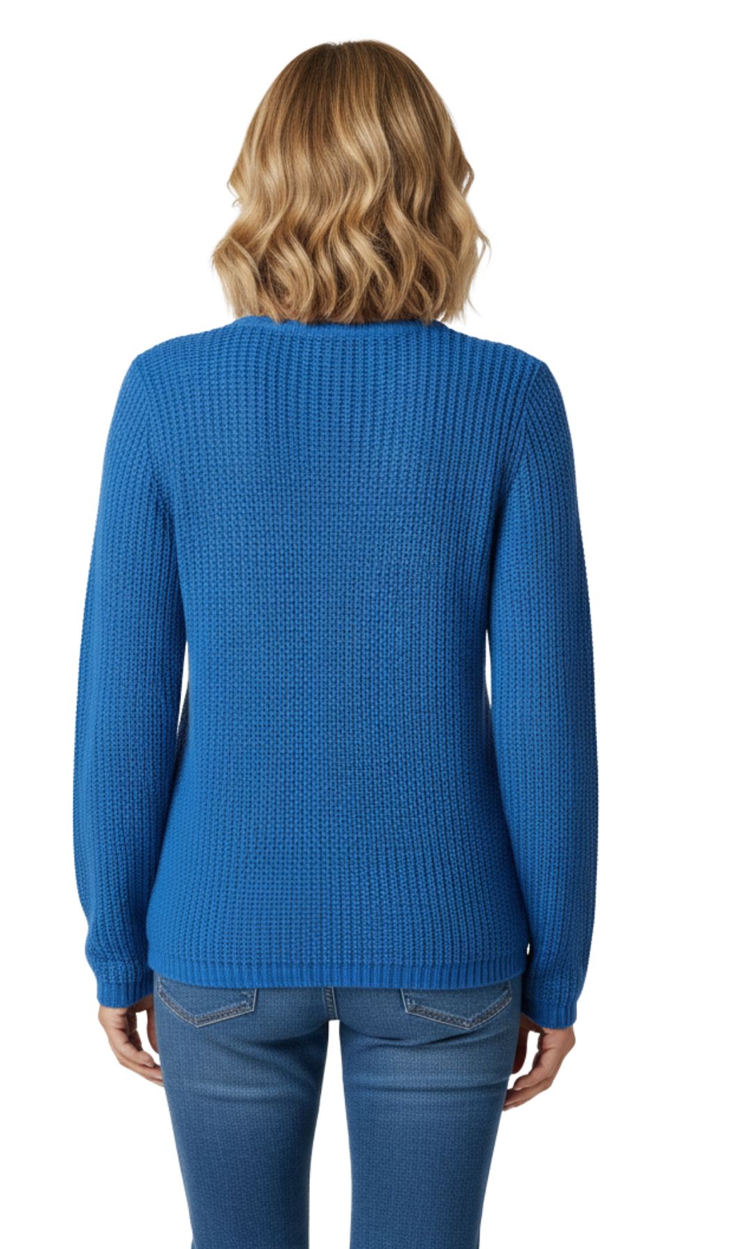 Women's Henley Shaker Knit Sweater Long Sleeve 3-Button