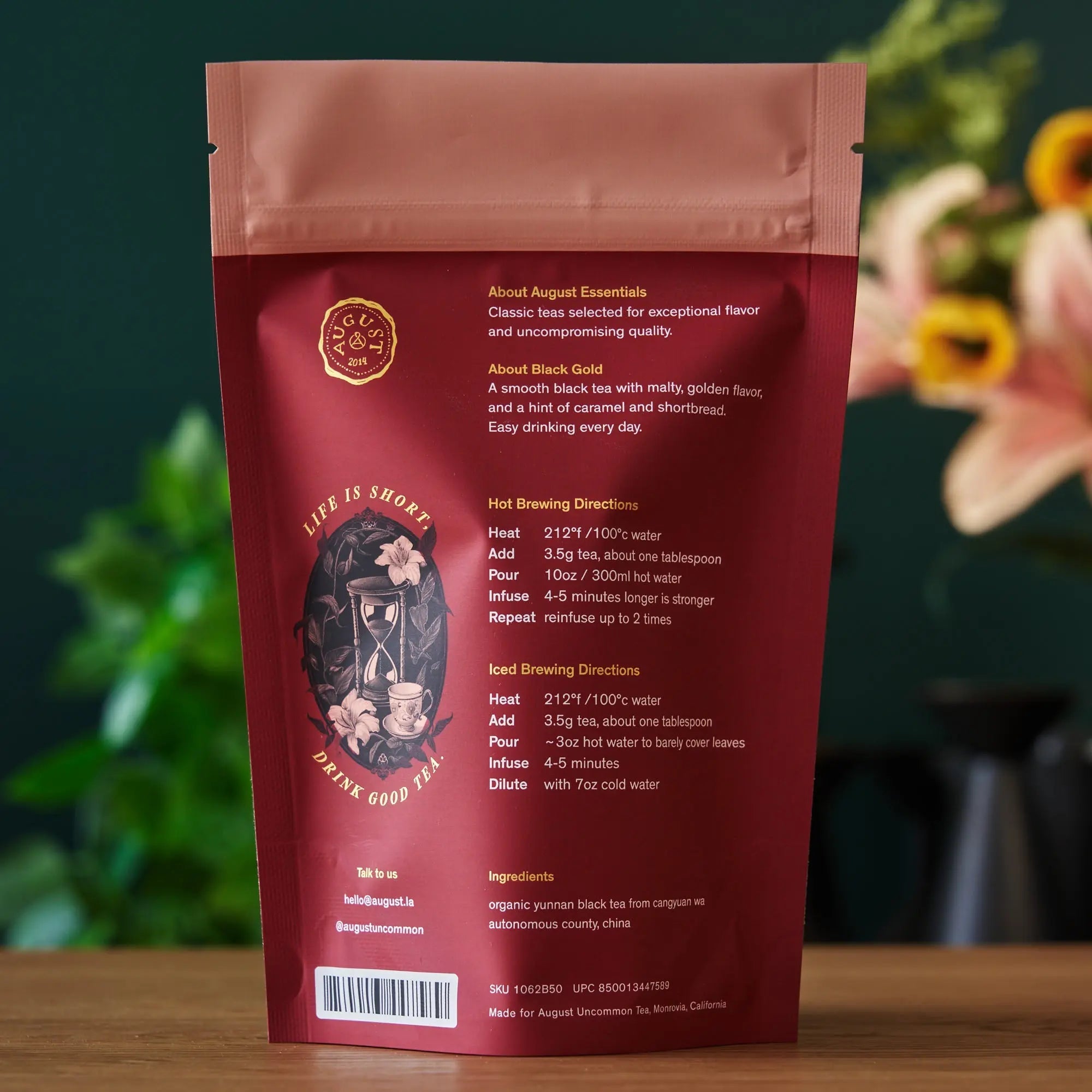 Essentials Black Gold Organic Yunnan Black Tea 50g