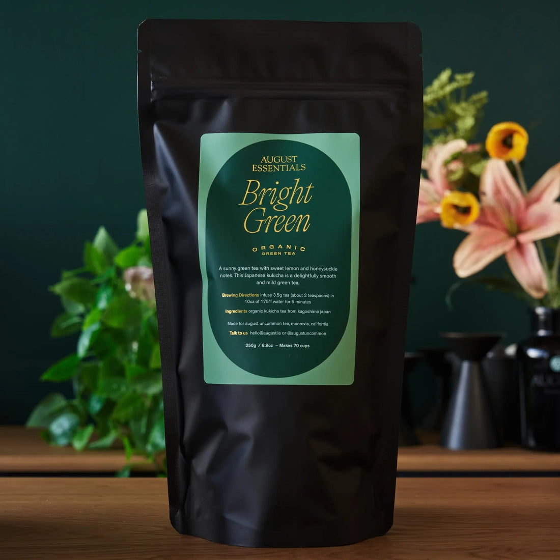 Essentials Bright Green Organic Kukicha Japanese Green Tea