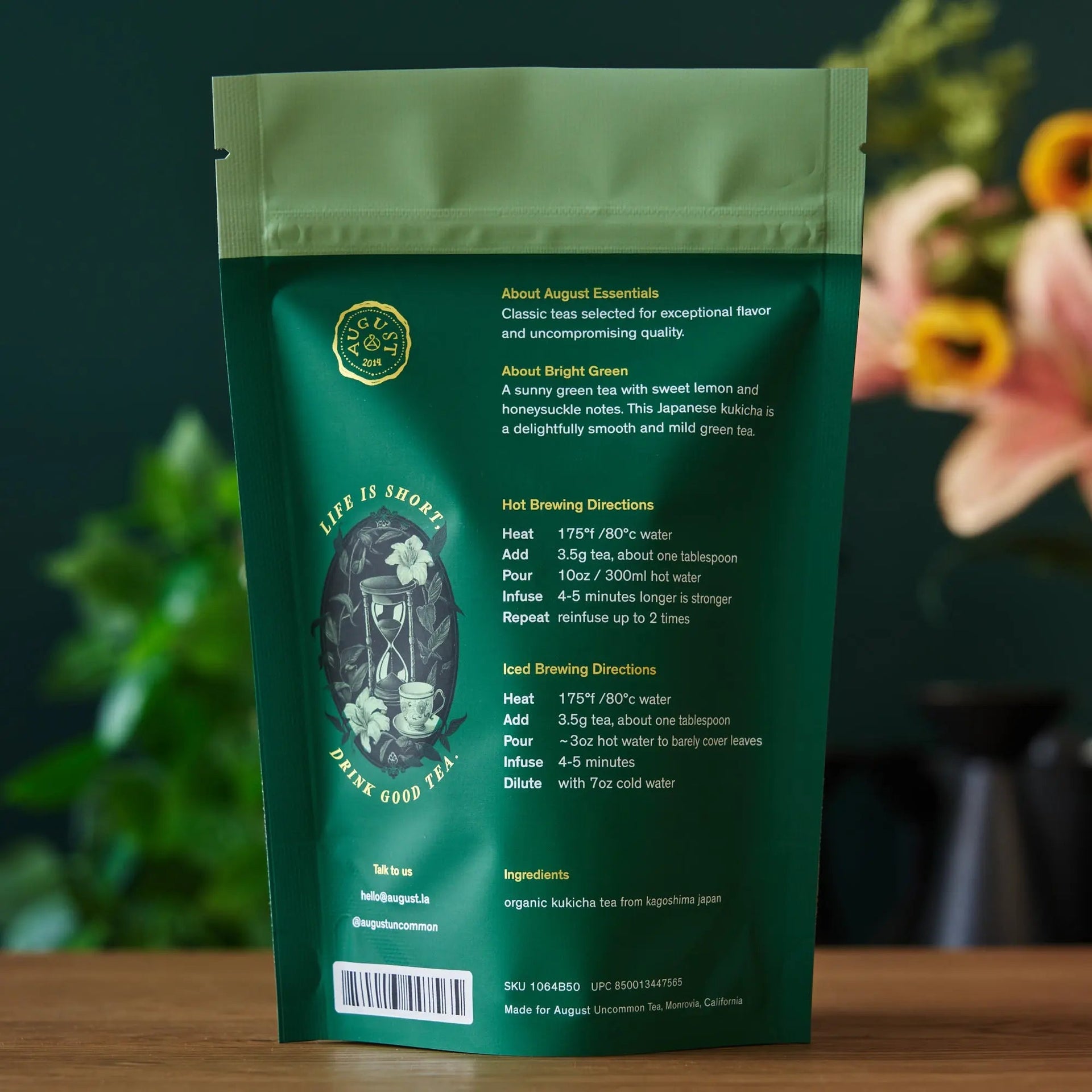 Essentials Bright Green Organic Kukicha Japanese Green Tea