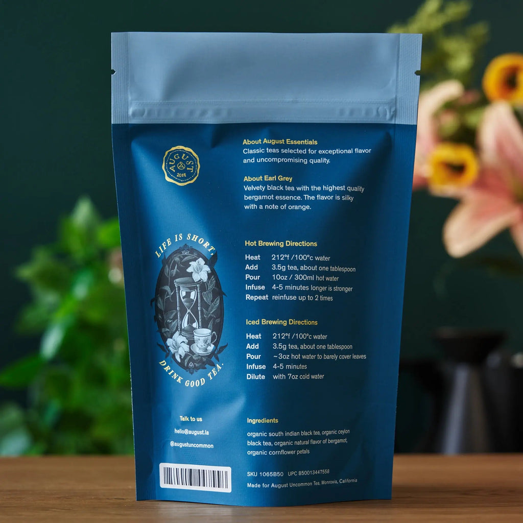 Organic Earl Grey Black Tea with Bergamot and Cornflower - Image 3