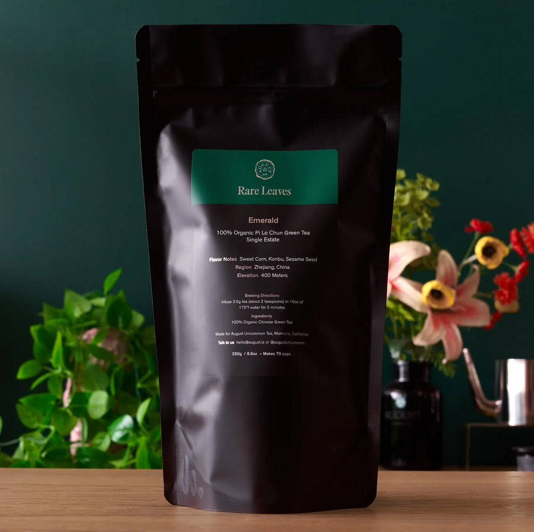 Emerald Single Estate Pi Lo Chun Organic Green Tea 60g - Image 10