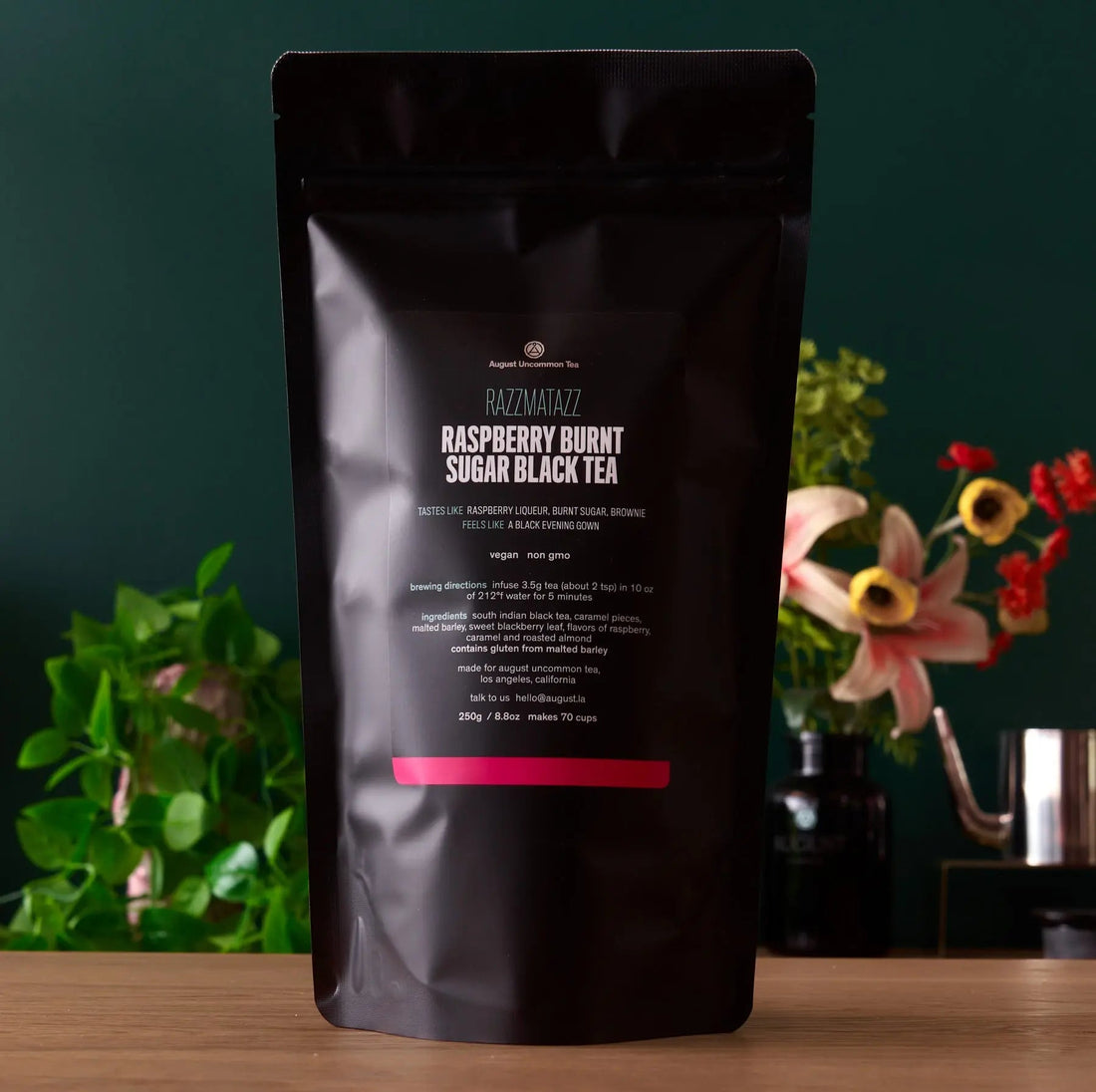 Razzmatazz Raspberry Burnt Sugar Loose Leaf Black Tea Blend - Image 3