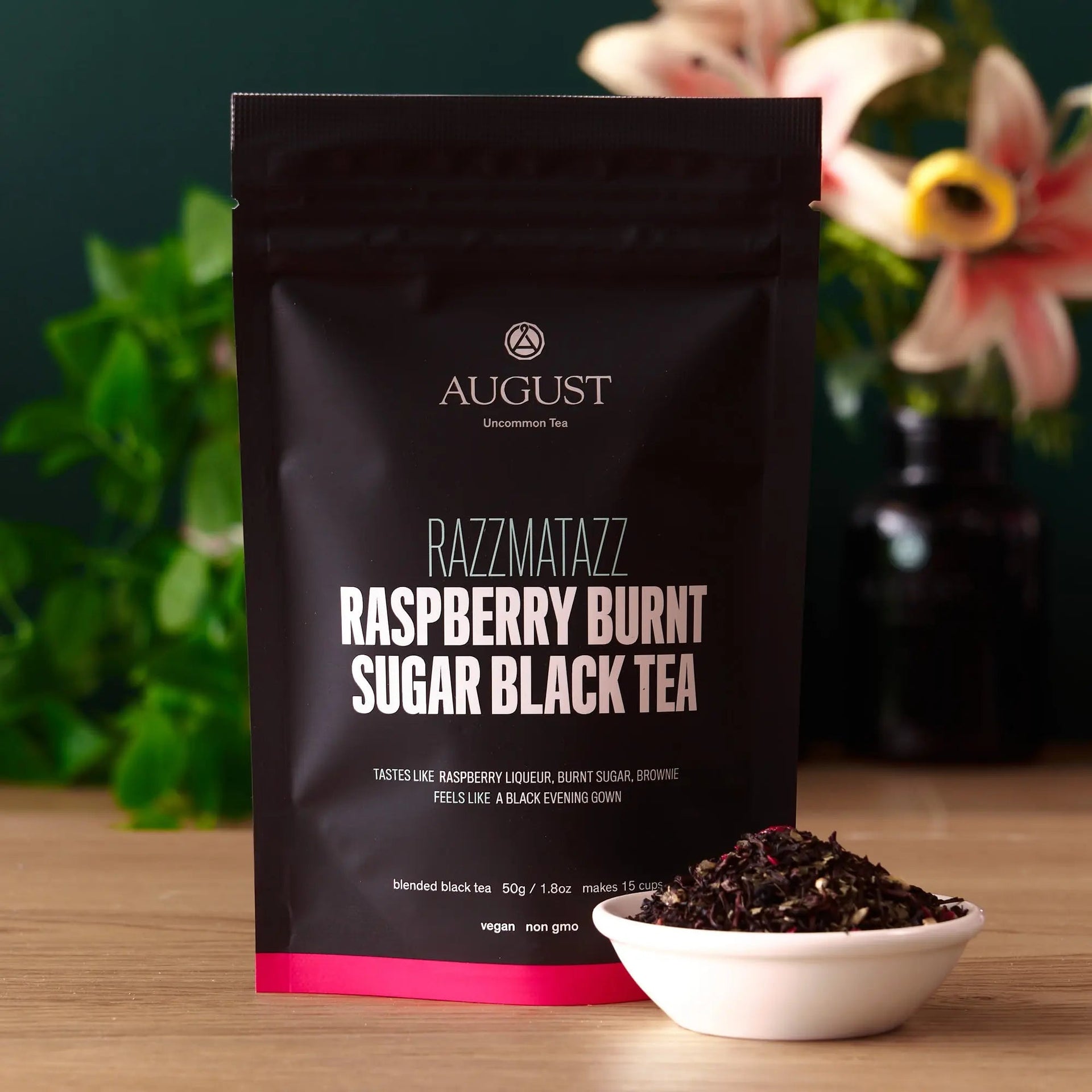Razzmatazz Raspberry Burnt Sugar Loose Leaf Black Tea Blend - Image 2