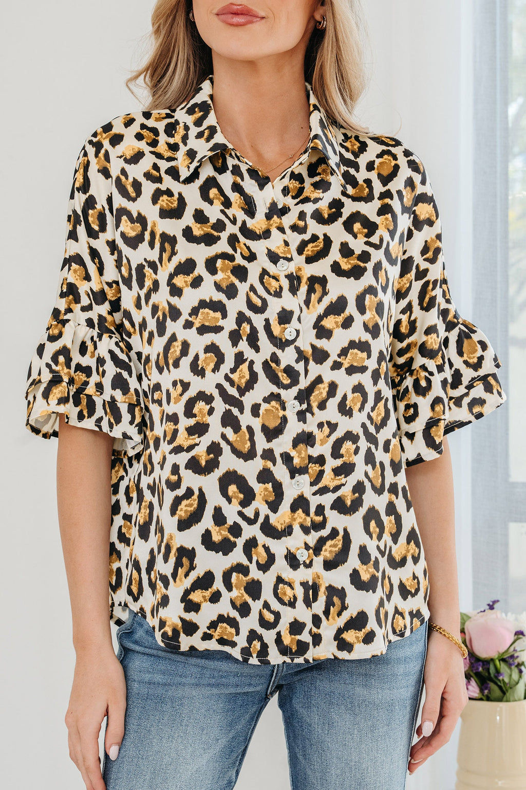 Penny 4 Sleeve Loose Shirt