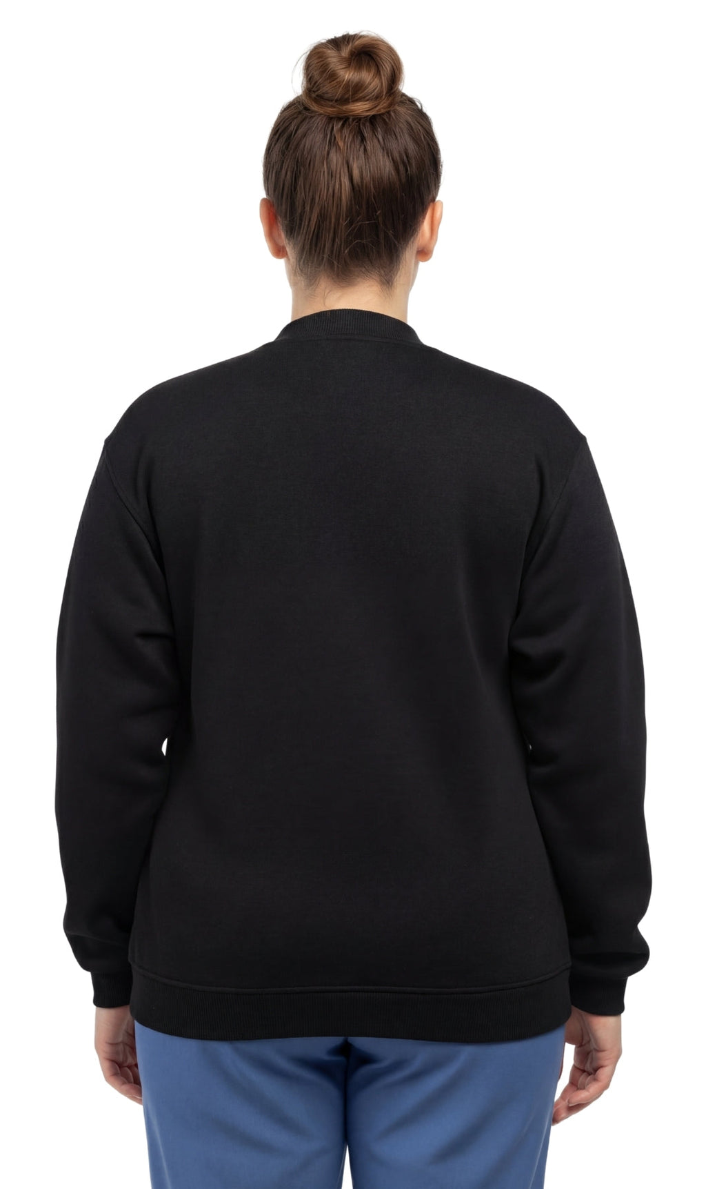 Women's Snap Up Jacket Stand Collar Sporty Layering Jacket