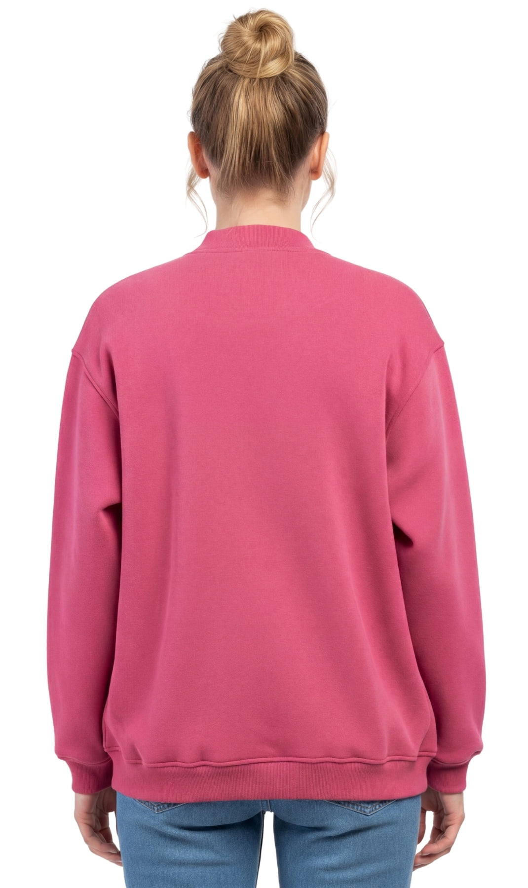 Women's Snap Up Jacket Stand Collar Sporty Layering Jacket