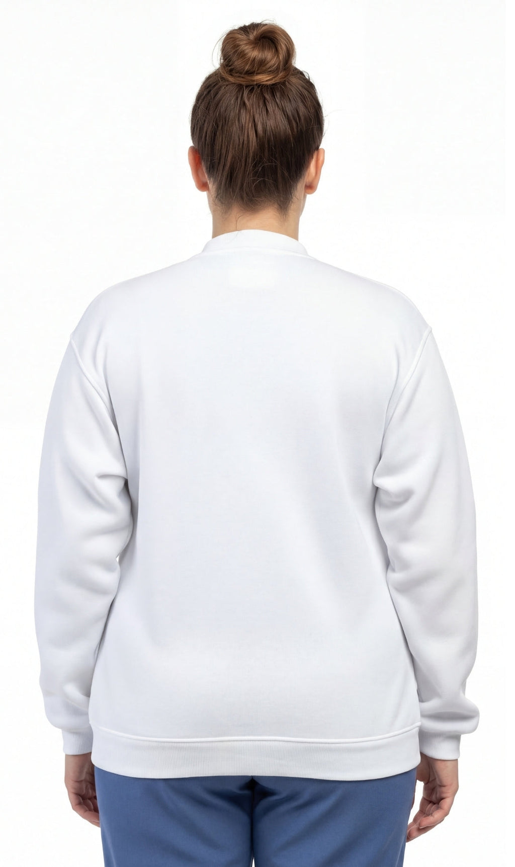 Women's Snap Up Jacket Stand Collar Sporty Layering Jacket