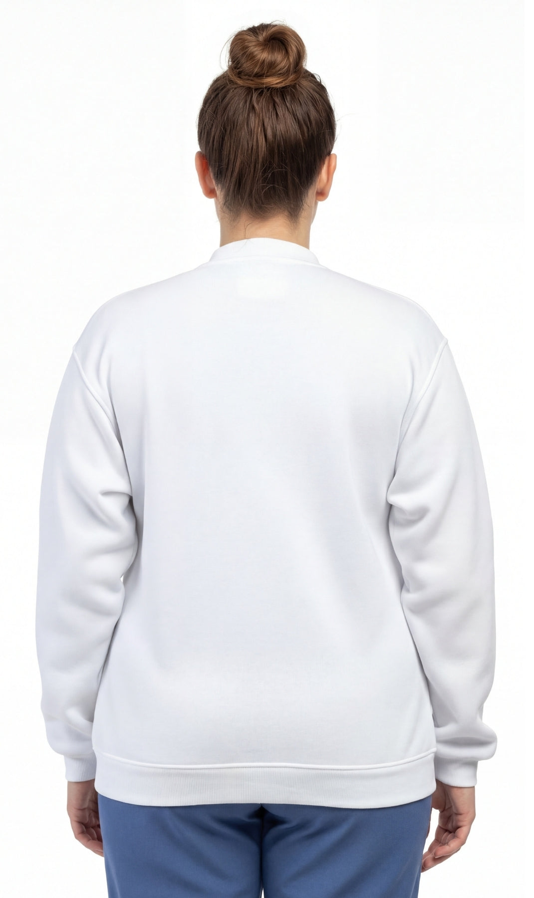 Women's Snap Up Jacket Stand Collar Sporty Layering Jacket