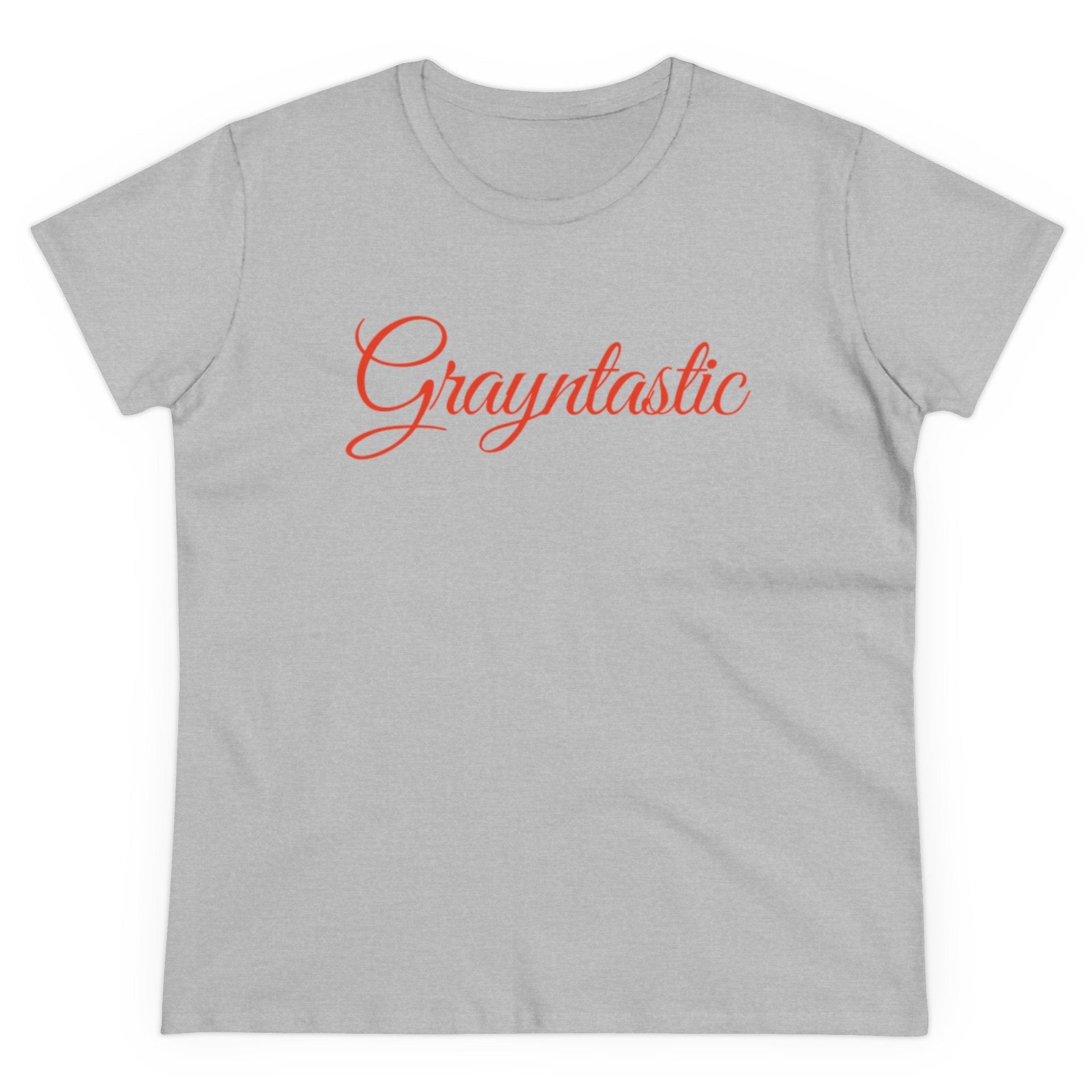 Women's Midweight Cotton T-Shirt - Casual Minimalist Crew