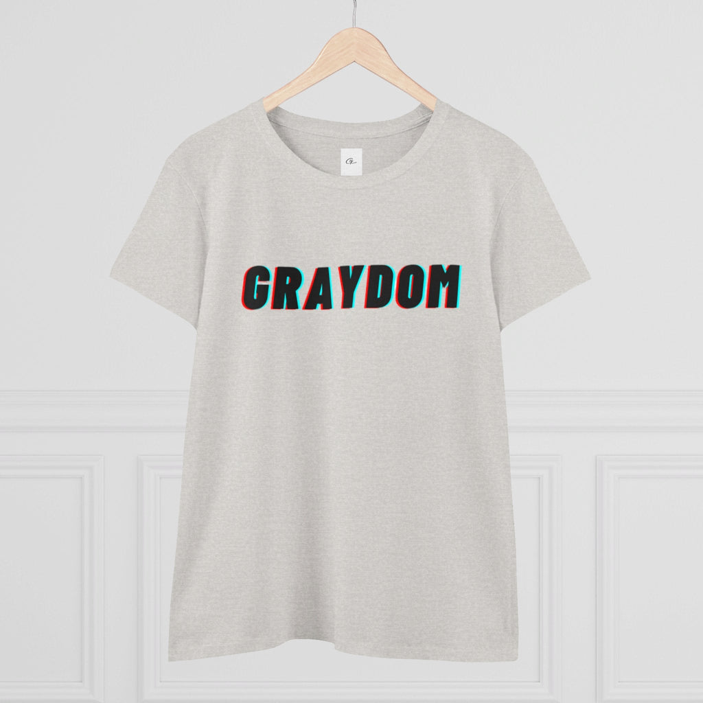 Women's Midweight Cotton Crew Neck Tee - Minimalist Streetwear Style