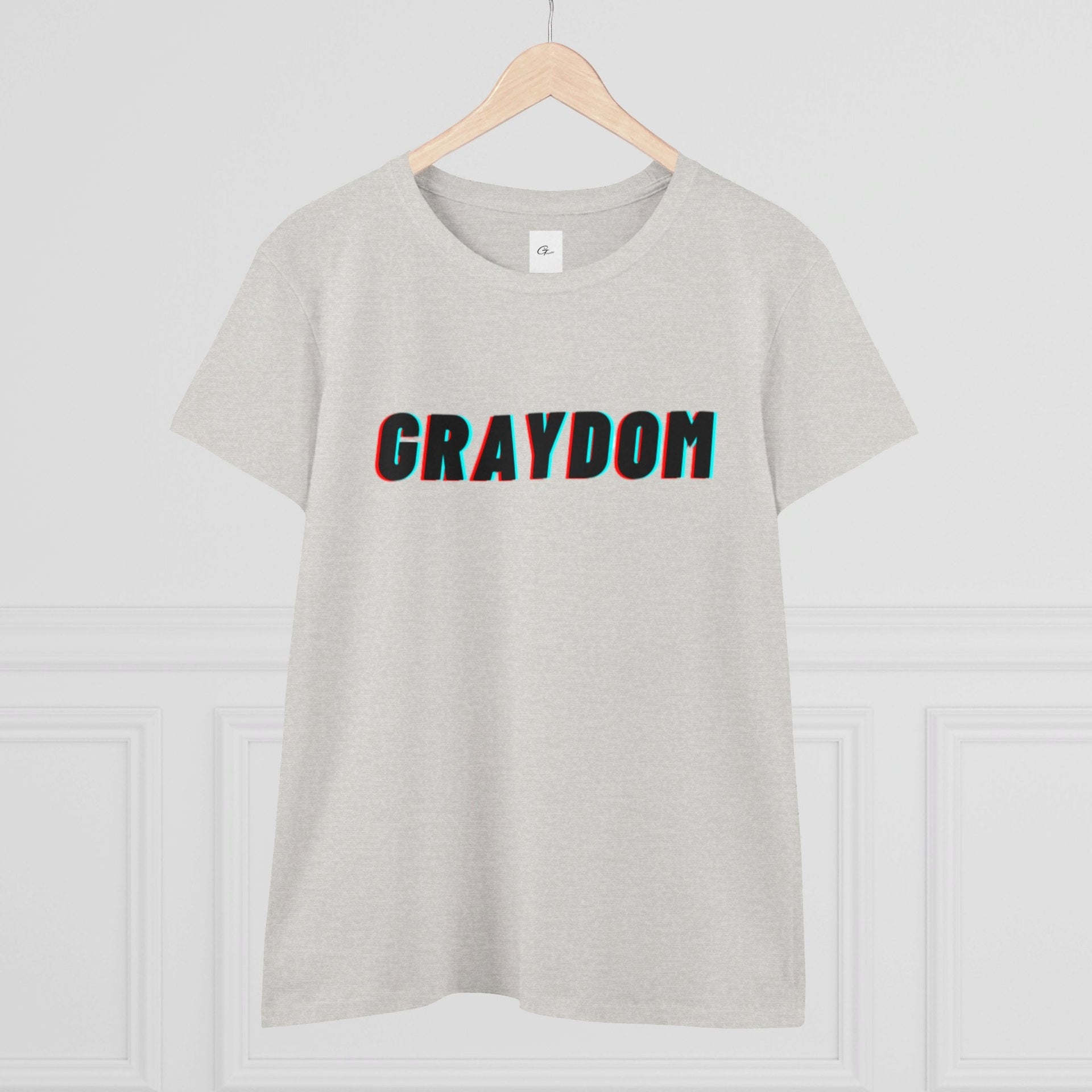 Women's Midweight Cotton Crew Neck Tee - Minimalist Streetwear Style