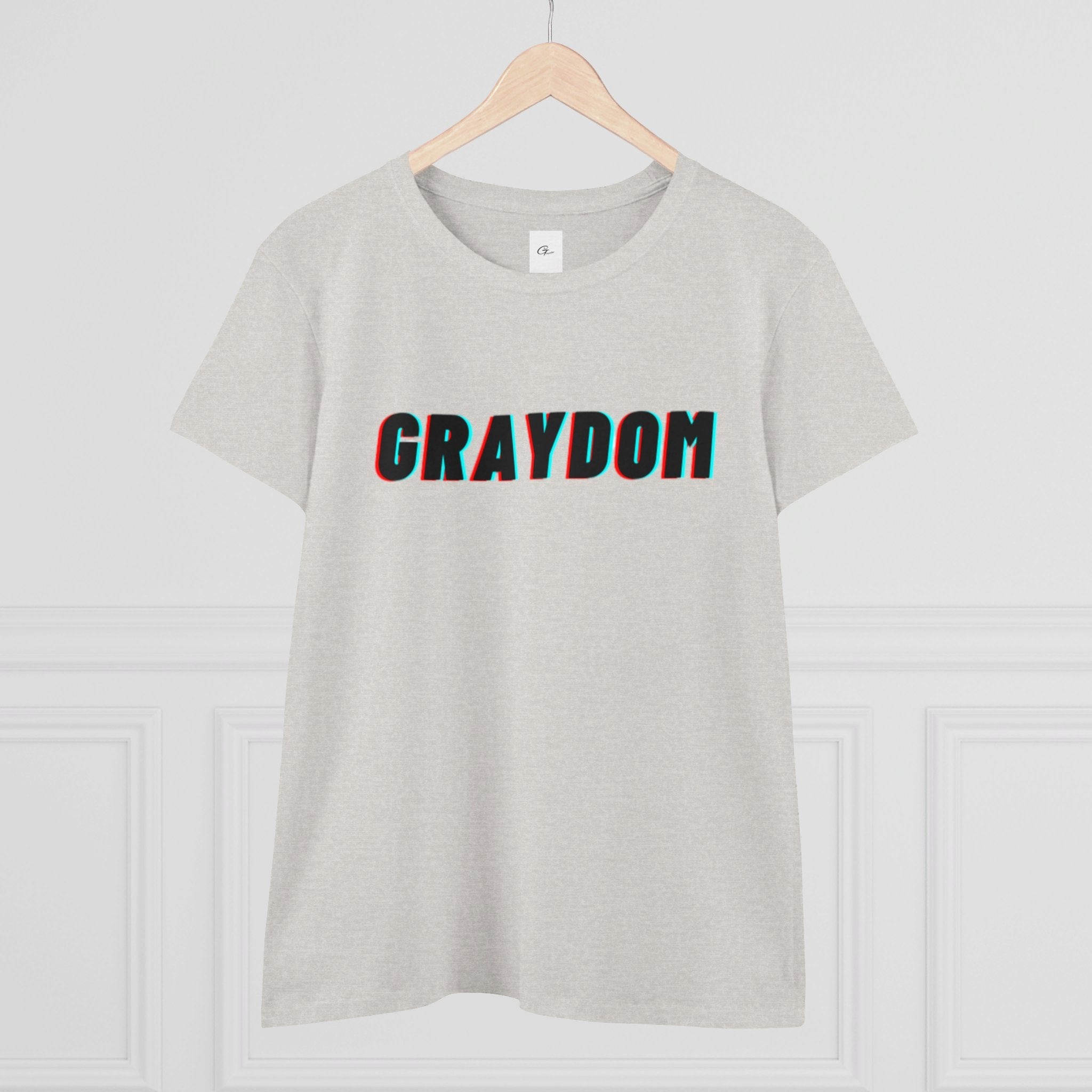Women's Midweight Cotton Crew Neck Tee - Minimalist Streetwear Style