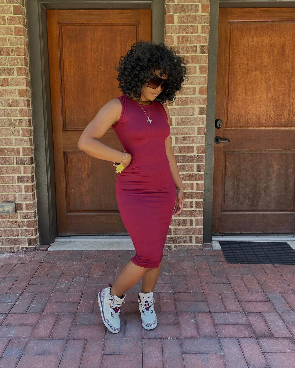 Women Clothing Women Clothing Spring Summer Sexy round Neck Solid Color Multi Color Sheath Dress