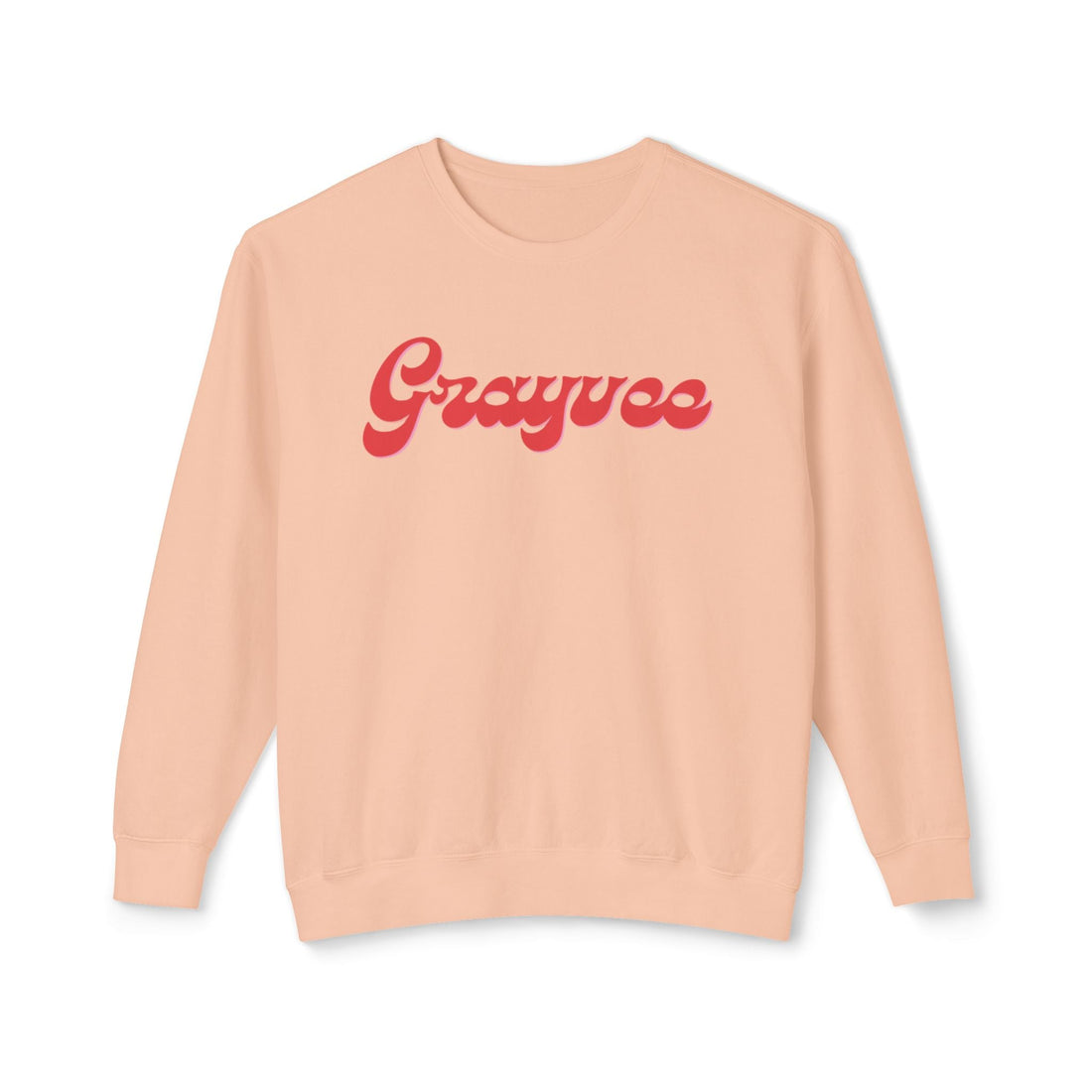 Unisex Lightweight Crewneck Sweatshirt in Charcoal and Cream