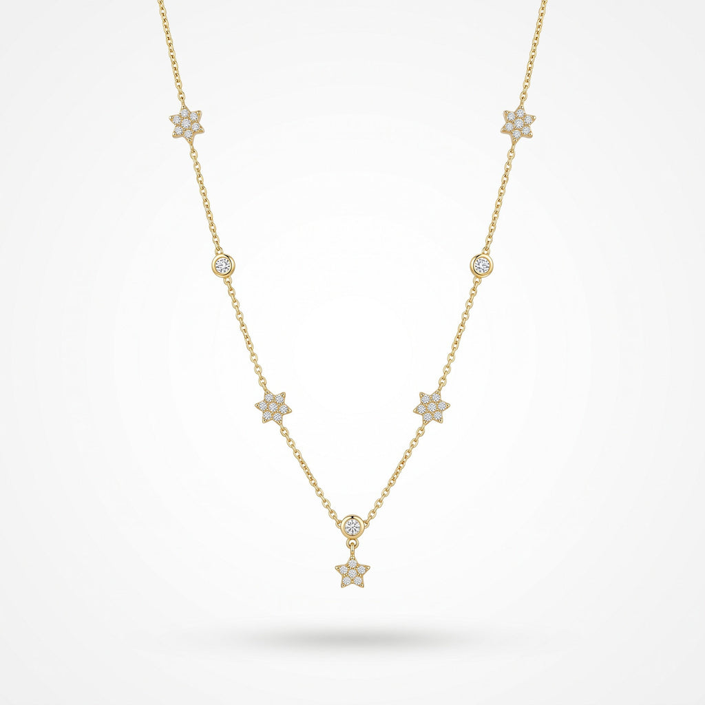 European American Fashion Minimalist High Sense Emerald Green Stainless Steel Necklace, Versatile Fade Resistant Titanium Steel Necklace For Women