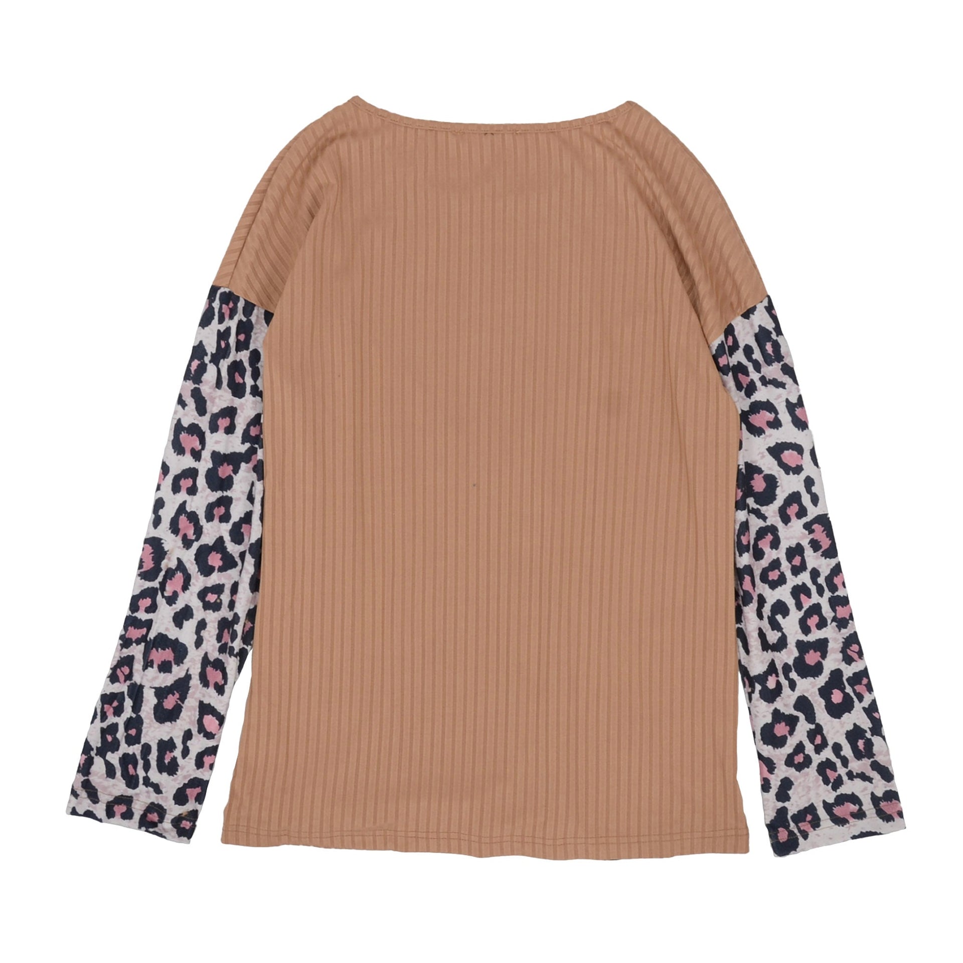 Color Block Ribbed Knit Sweater