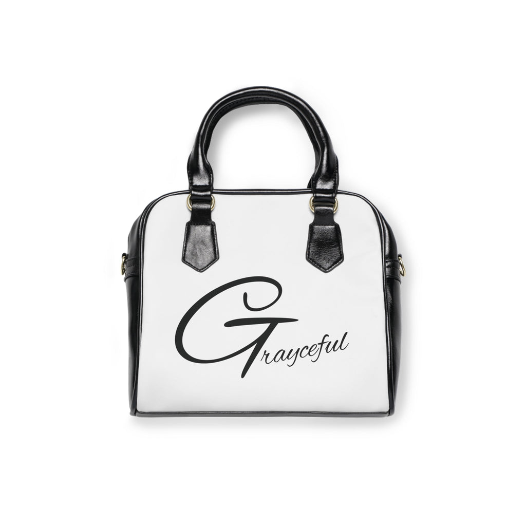 Minimalist Leather Shoulder Handbag, Small Monochromatic Purse