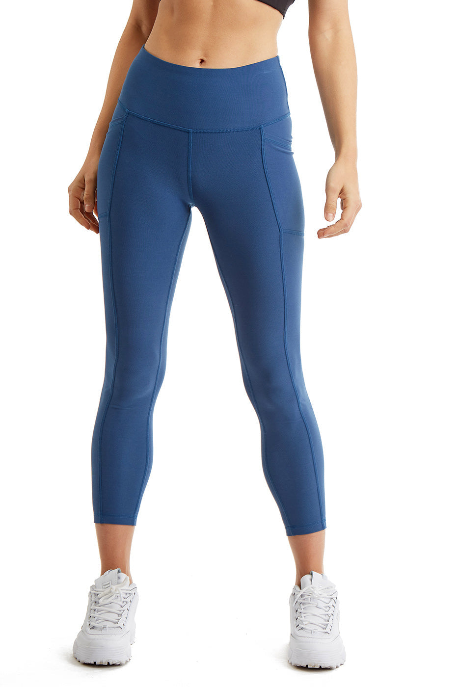 Women's 7/8 High-Rise Leggings with Side Phone Pockets - Athletic