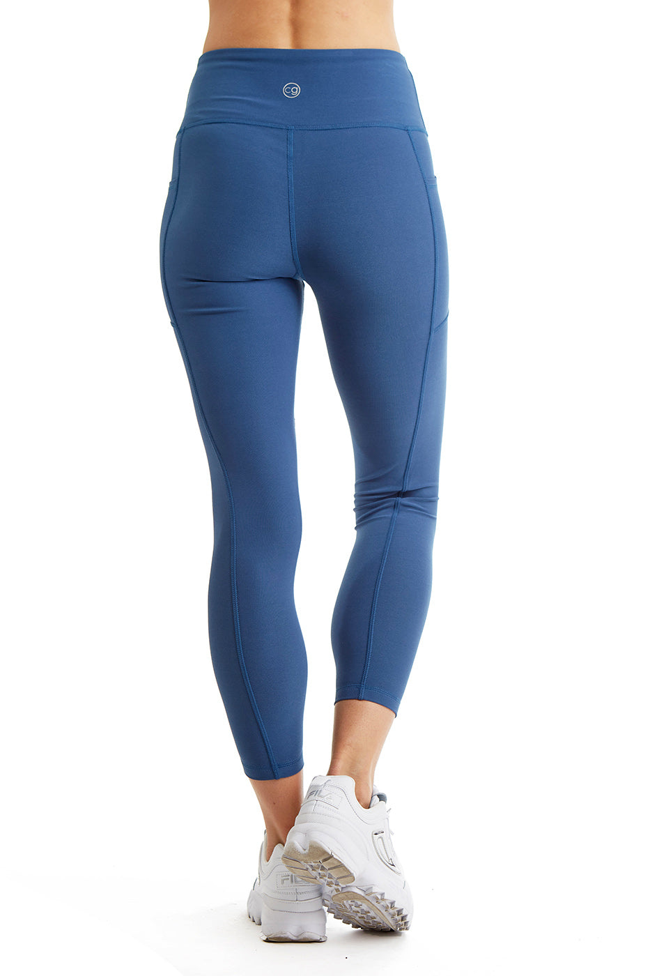 Women's 7/8 High-Rise Leggings with Side Phone Pockets - Athletic