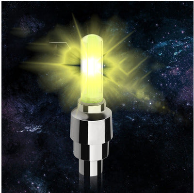 LED Tire Valve Stem Lights - Waterproof Neon Spoke Flash for Bikes