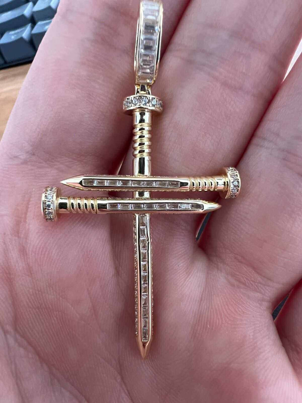Nail Cross Pendant