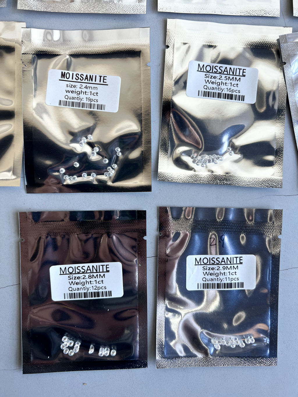 Loose Moissanite 1ct Parcel Melee