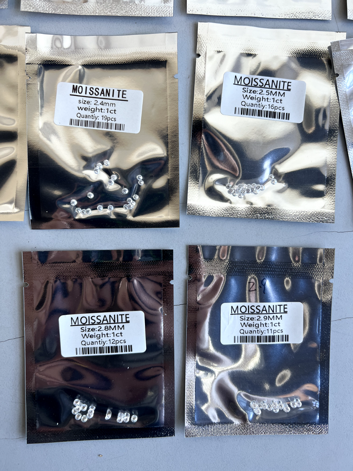 Loose Moissanite 1ct Parcel Melee