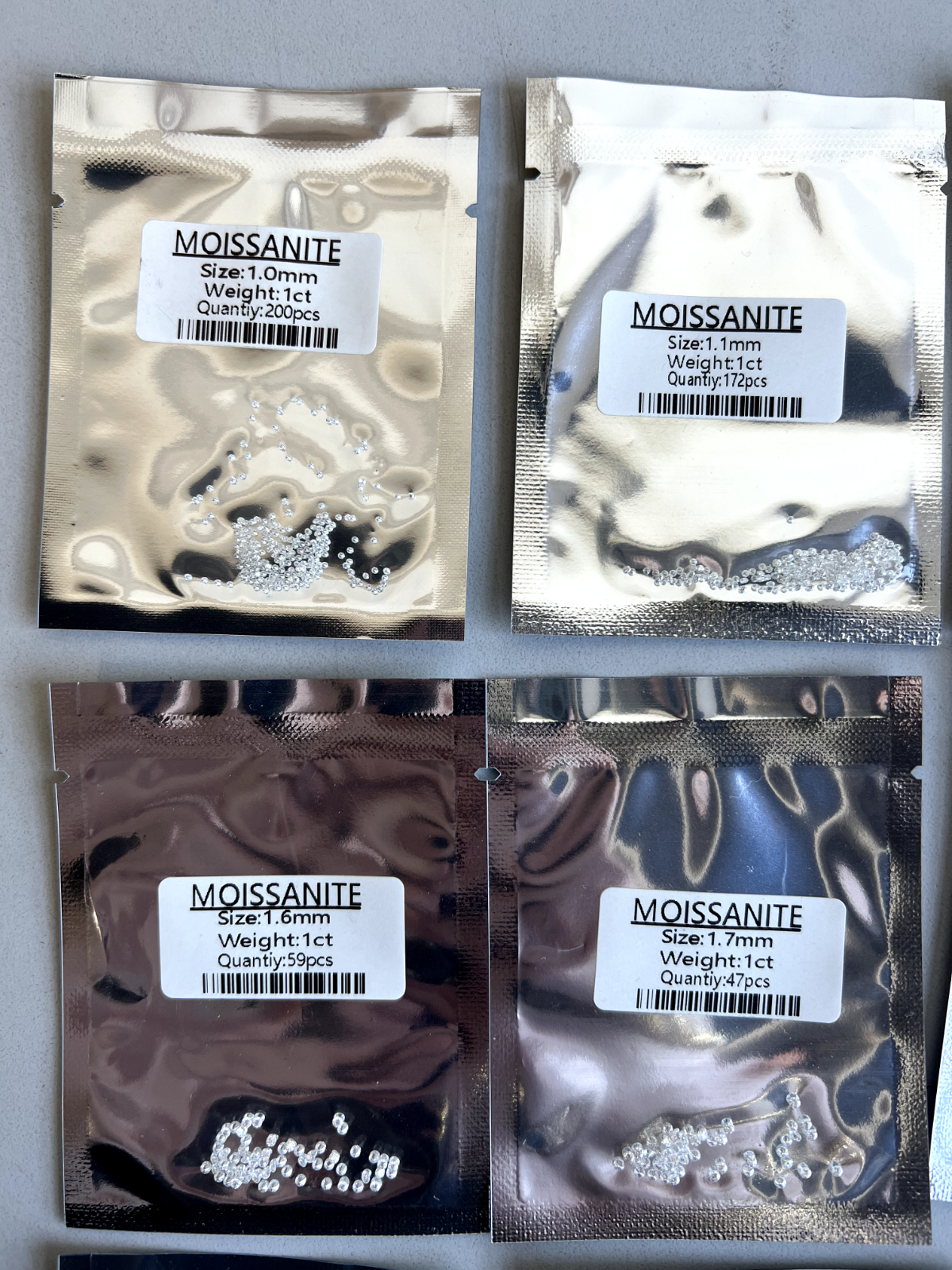 Loose Moissanite 1ct Parcel Melee