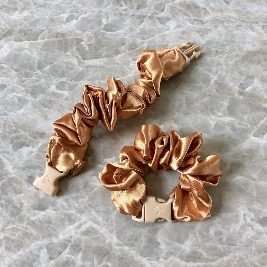 Buckle Scrunchie - Neutral Colors - No Snagging, No Tangles