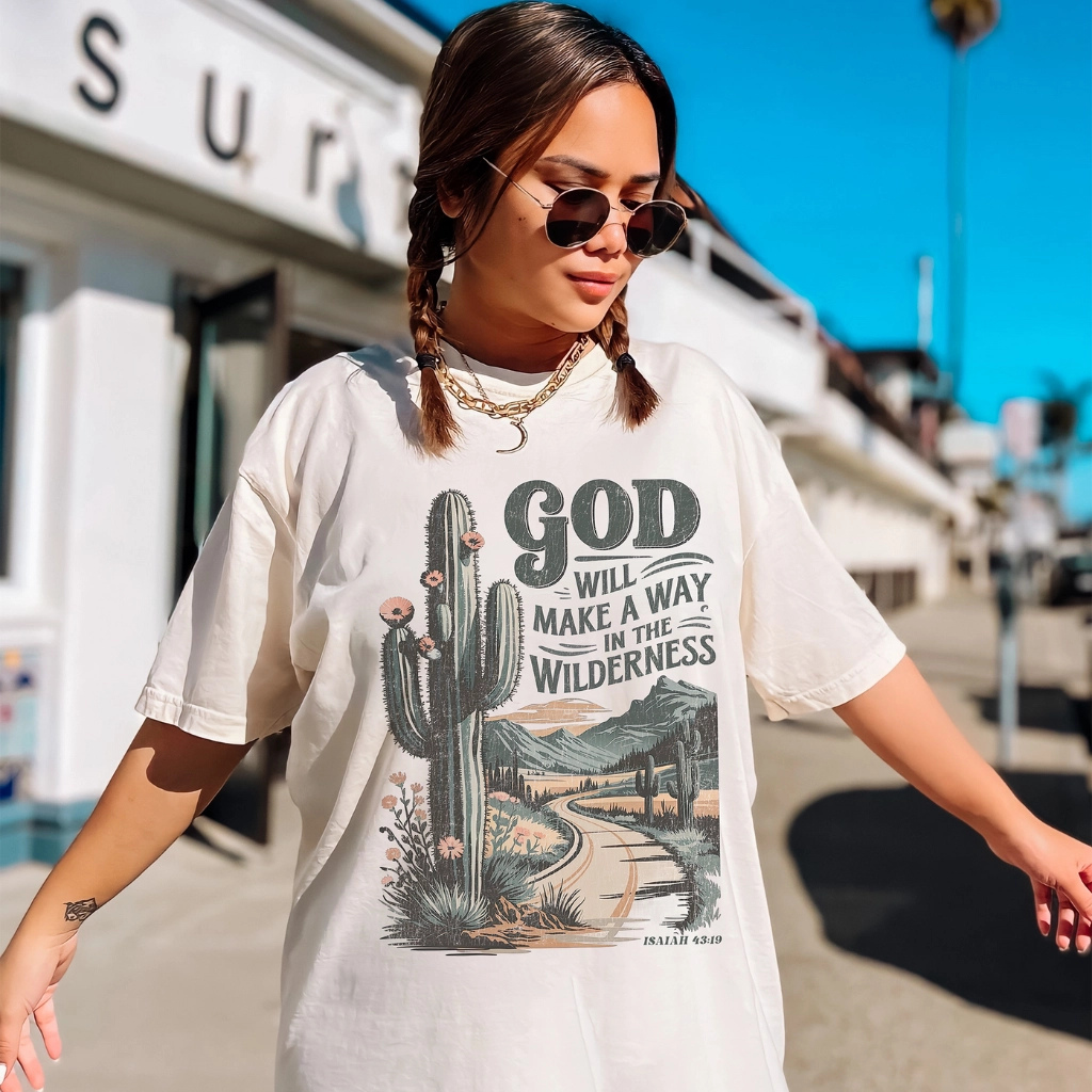God Will Make A Way Christian Comfort Colors Tee
