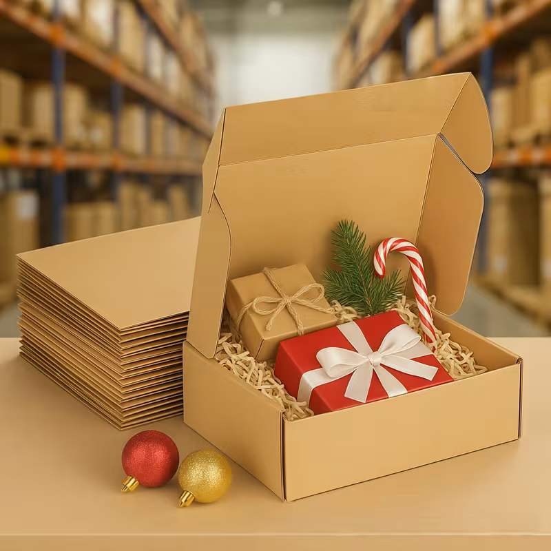 Durable 3-Layer Corrugated Shipping Boxes - 9x5x4 Inch Bulk Pack