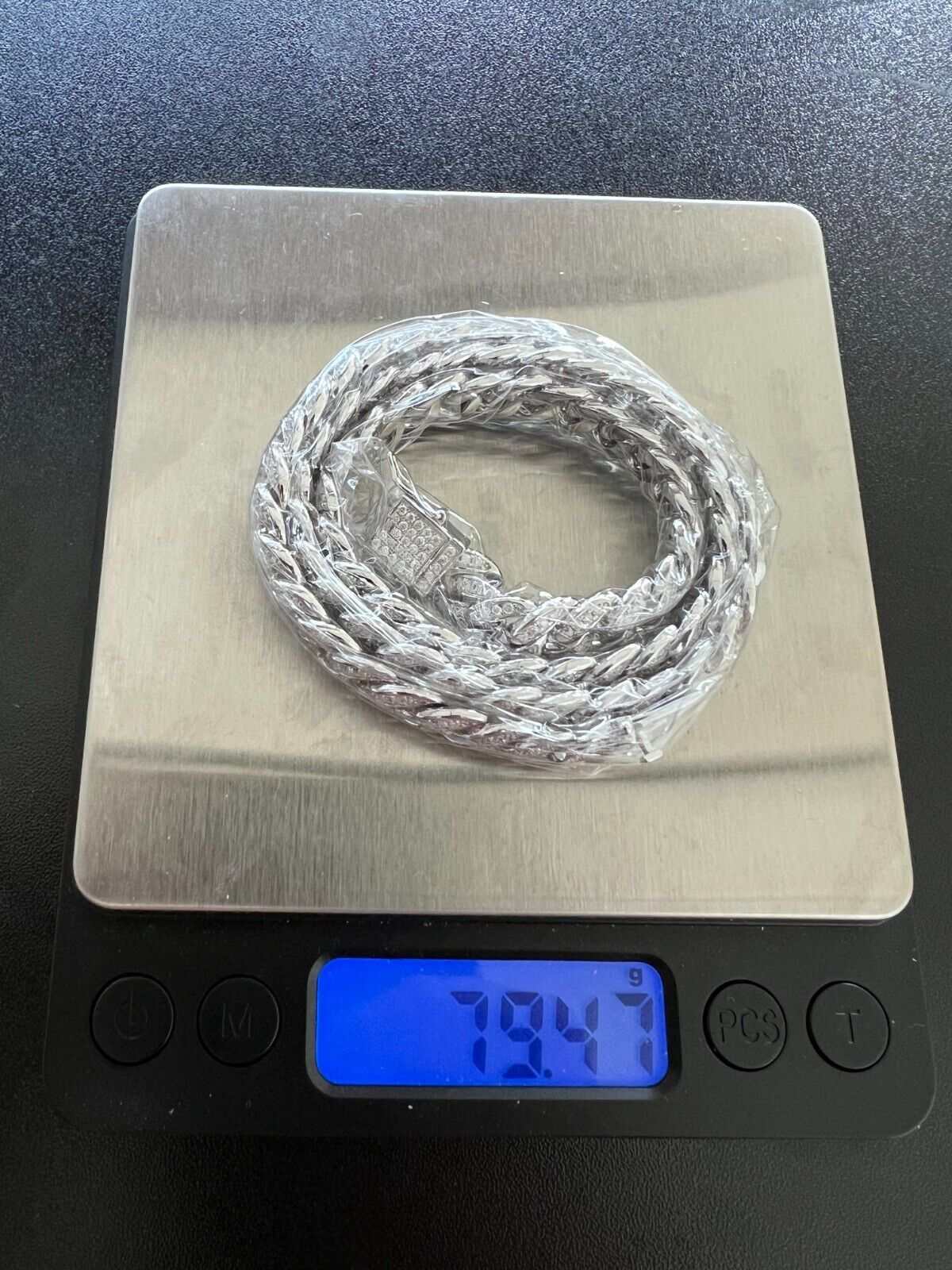 9MM Moissanite Real Miami Cuban Chain Necklace