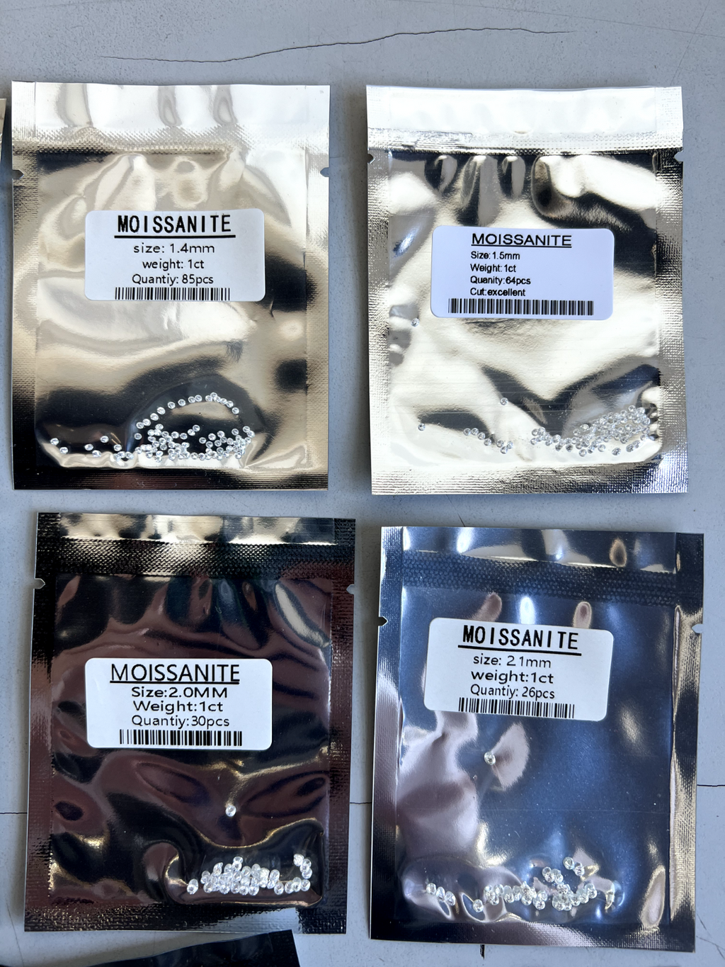 Loose Moissanite 1ct Parcel Melee