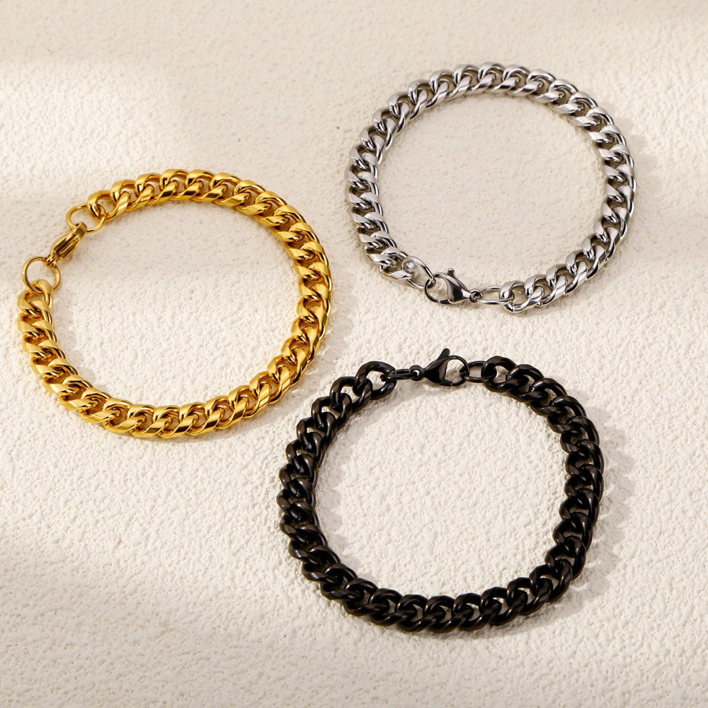 A Stylish Versatile Round-brushed Minimalist Bracelet