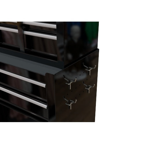 8-Drawer Industrial Rolling Tool Cabinet in Black - Storage Cart