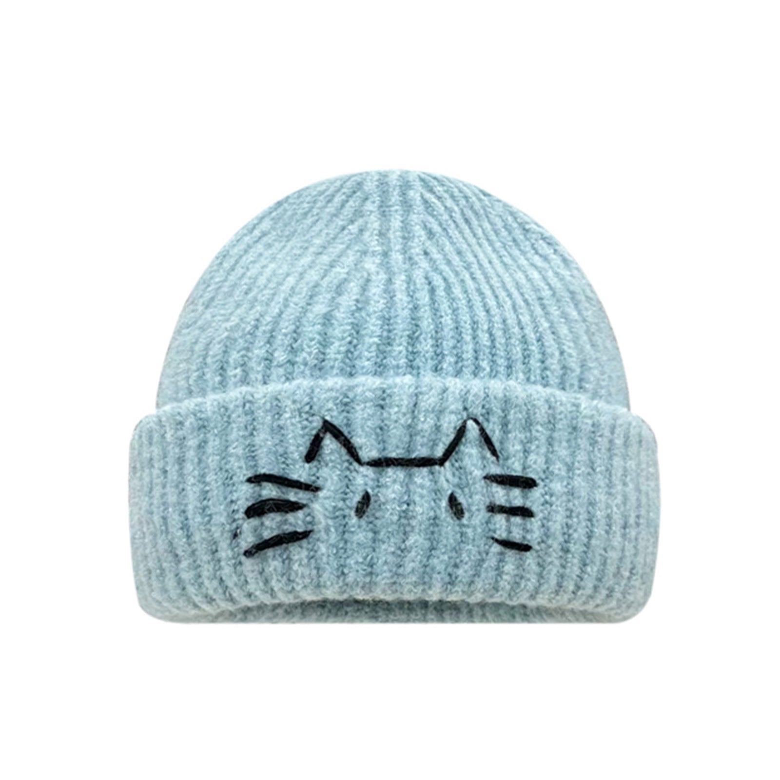Women's Cute Cat Line Knitted Beanie Hat