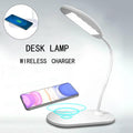 Foldable LED Desk Lamp with 10W Wireless Charger & USB Port
